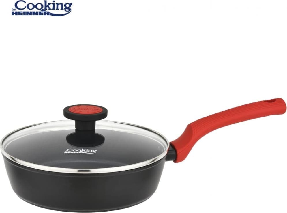 Keptuvė su dangčiu aliuminio su nelimpančia danga 28x7cm HR-MRK-AC28 HEINNER