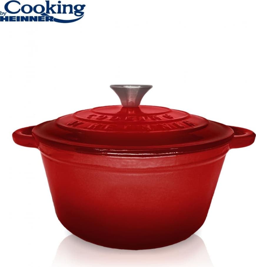 Puodas emaliuotas ketaus 2.9L 22x9.5cm HR-KN-C29 HEINNER