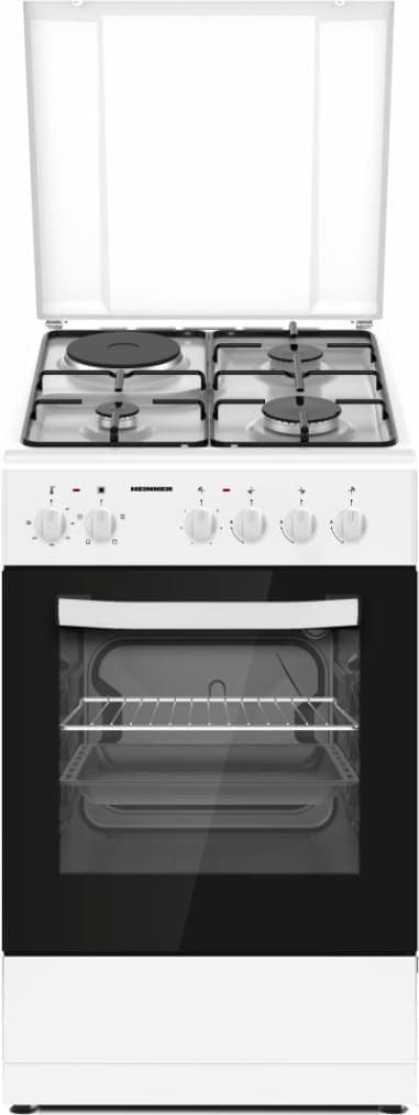 Kombinuota viryklė su mix paviršiumi HFSC-S56E1HSWH HEINNER