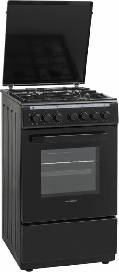 Kombinētā gāzes plīts HFSC-V60LITGC-BK HEINNER