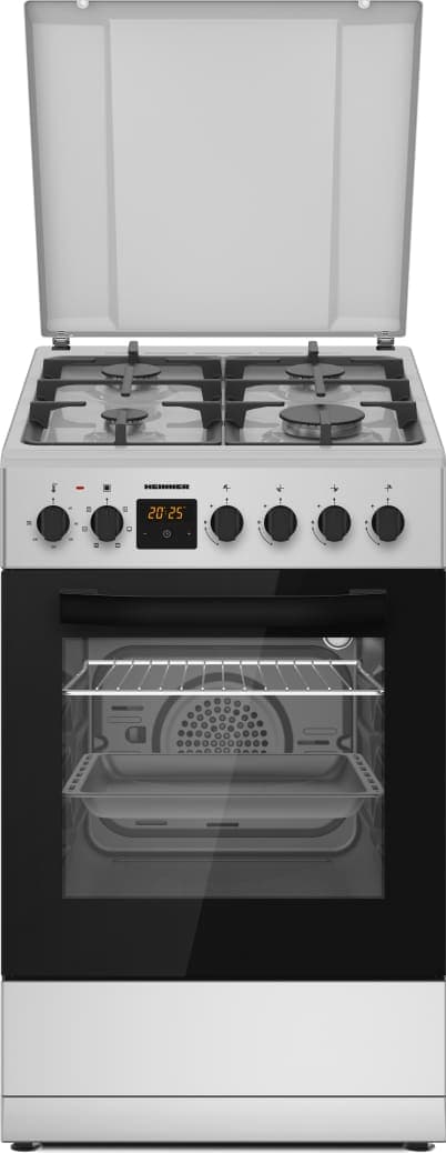 Kombinuota dujinė viryklė HFSC-S65MIXFD-SL HEINNER