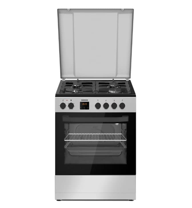 Kombinuota dujinė viryklė HFSC-S66FDC-BIX HEINNER