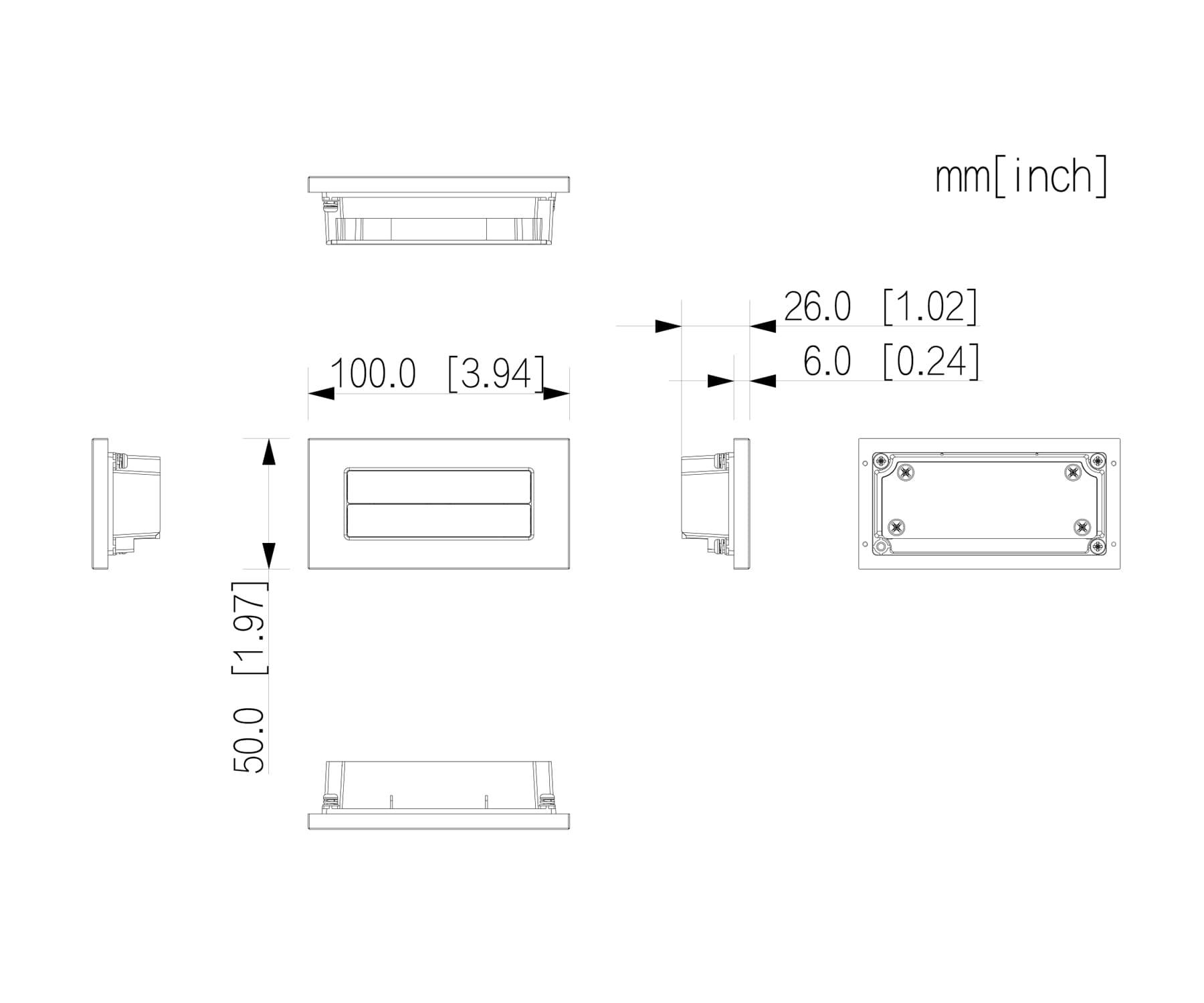 KLAVIATŪROS MODELIS VTO4202F-MDB4 MODULIAMS VTO4202F-P, VTO4201F-P, VTO4201F-P1 DAHUA