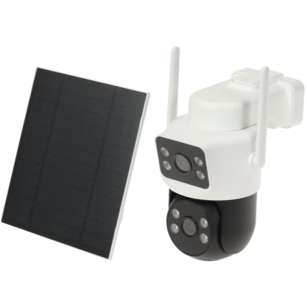SAULĖS IP KAMERA, LAUKO SU PIR DETEKTORIUMI ICSEE-W41SD-SOLAR-AOV Wi-Fi - 4 Mpx 3.6 mm