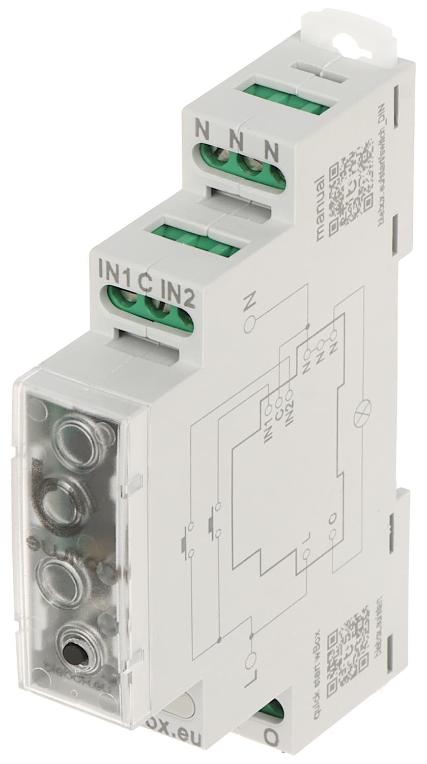 IŠMANUSIS JUNGIKLIS SWITCHBOX-DIN/BLEBOX Wi-Fi, 230 V AC