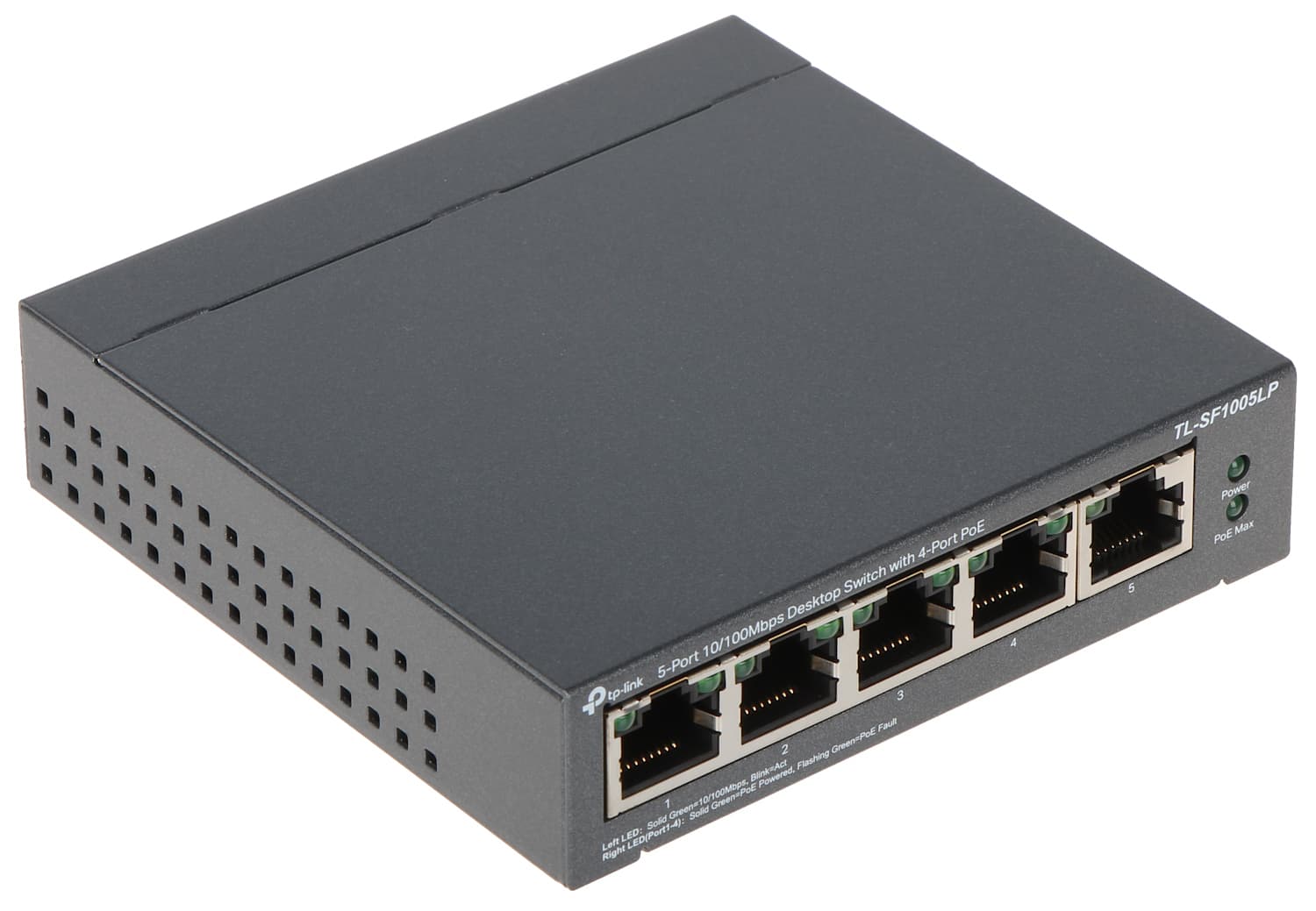 SWITCH POE TL-SF1005LP 5 PRIEVADŲ TP-LINK