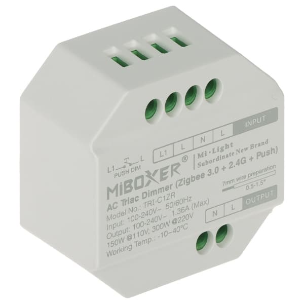 IŠMANUSIS LED APŠVIETIMO VALDIKLIS TRI-C1ZR ZigBee, 2.4GHz MiBOXER