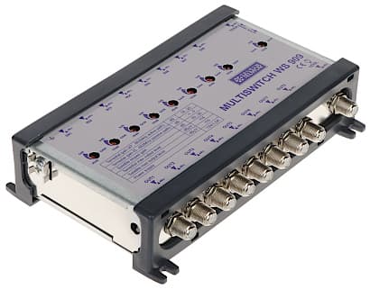 MULTISWITCH AUTOBUSŲ MAGISTRALĖS STIPRINTUVAS WS-909 9 ĮVESTYS / 9  IŠVESTYS TELMOR