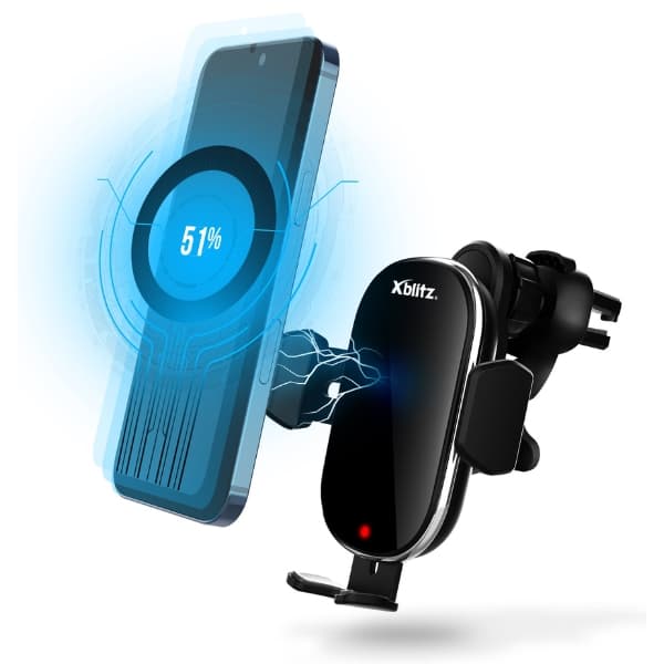 AUTOMOBILINIS LAIKIKLIS MOBILIESIEMS ĮRENGINIAMS XB-AURUM-BLACK PRISPAUDIMAS Xblitz