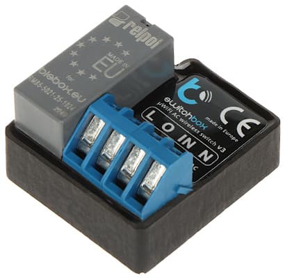 IŠMANUSIS JUNGIKLIS SWITCHBOX-V3/BLEBOX Wi-Fi, 230 V AC