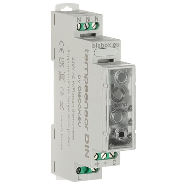 TEMPERATŪROS JUTIKLIS TEMP-SENSOR-DIN/BLEBOX Wi-Fi BleBox