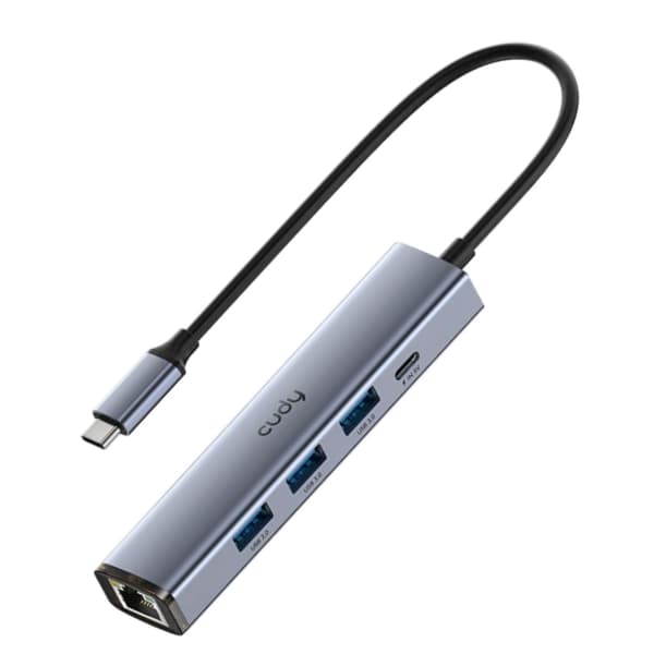DAUGIAFUNKCINIS ADAPTERIS SU USB-C UH605 CUDY