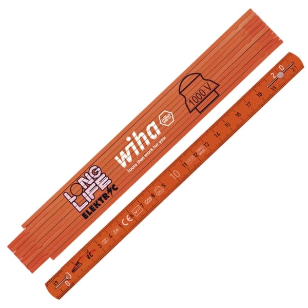 ELEKTRIKO SULANKSTOMA LINIUOTĖ WH-LONGLIFE/42068 2 m WIHA