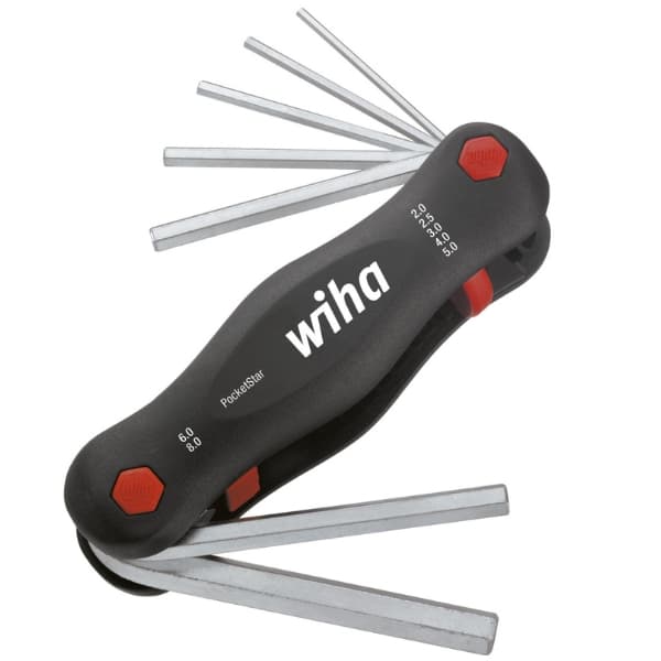 ŠEŠIABRAUNIŲ RAKTŲ RINKINYS WH-POCKETSTAR/23037 WIHA