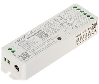 APŠVIETIMO VALDIKLIS LED WL5 Wi-Fi, 2.4 GHz, RGBCCT (RGBWW) 12 ... 48 V DC MiBOXER / Mi-Light