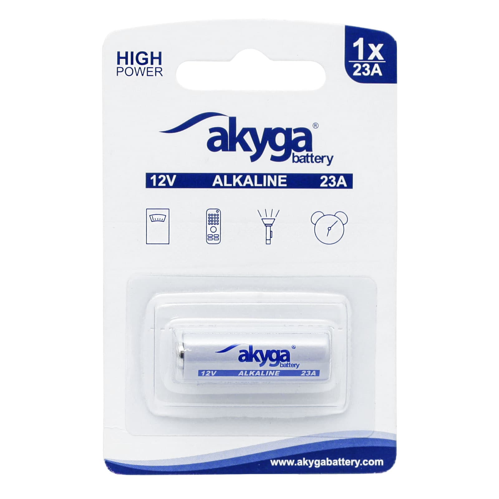 Šarminės baterijos Akyga AKY2101 23A Zn-QMnO2, 12V/48mAh 1szt/blister