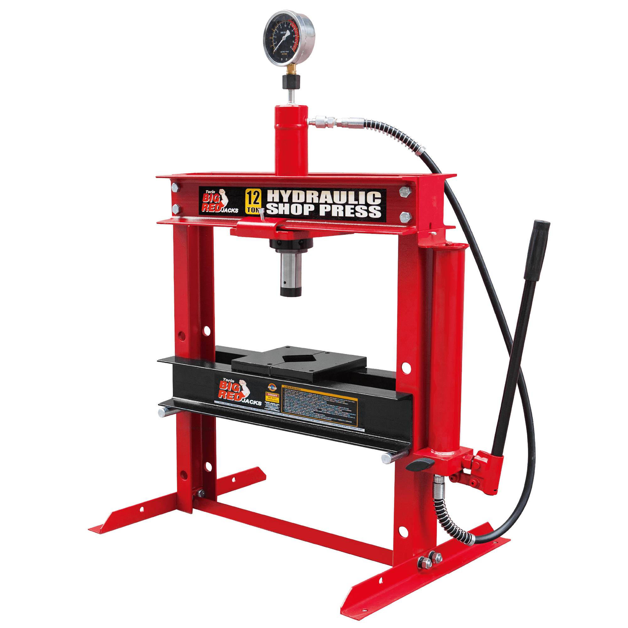 Hidraulinis presas su manometru 12t