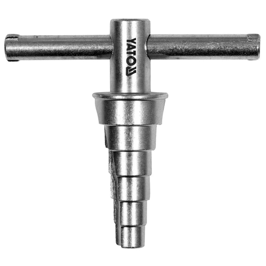 Radiatoriaus raktas pakopinis su rankena 1/2"- 1-1/8"