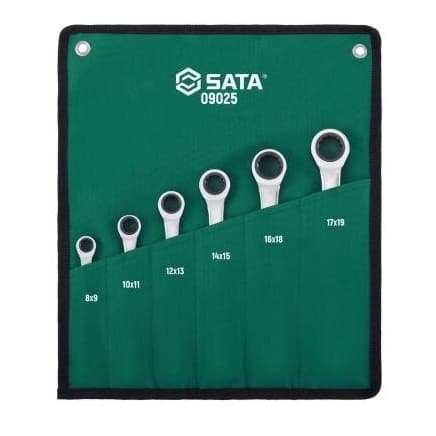 Žiedinių raktų su terkšle rinkinys 6vnt.