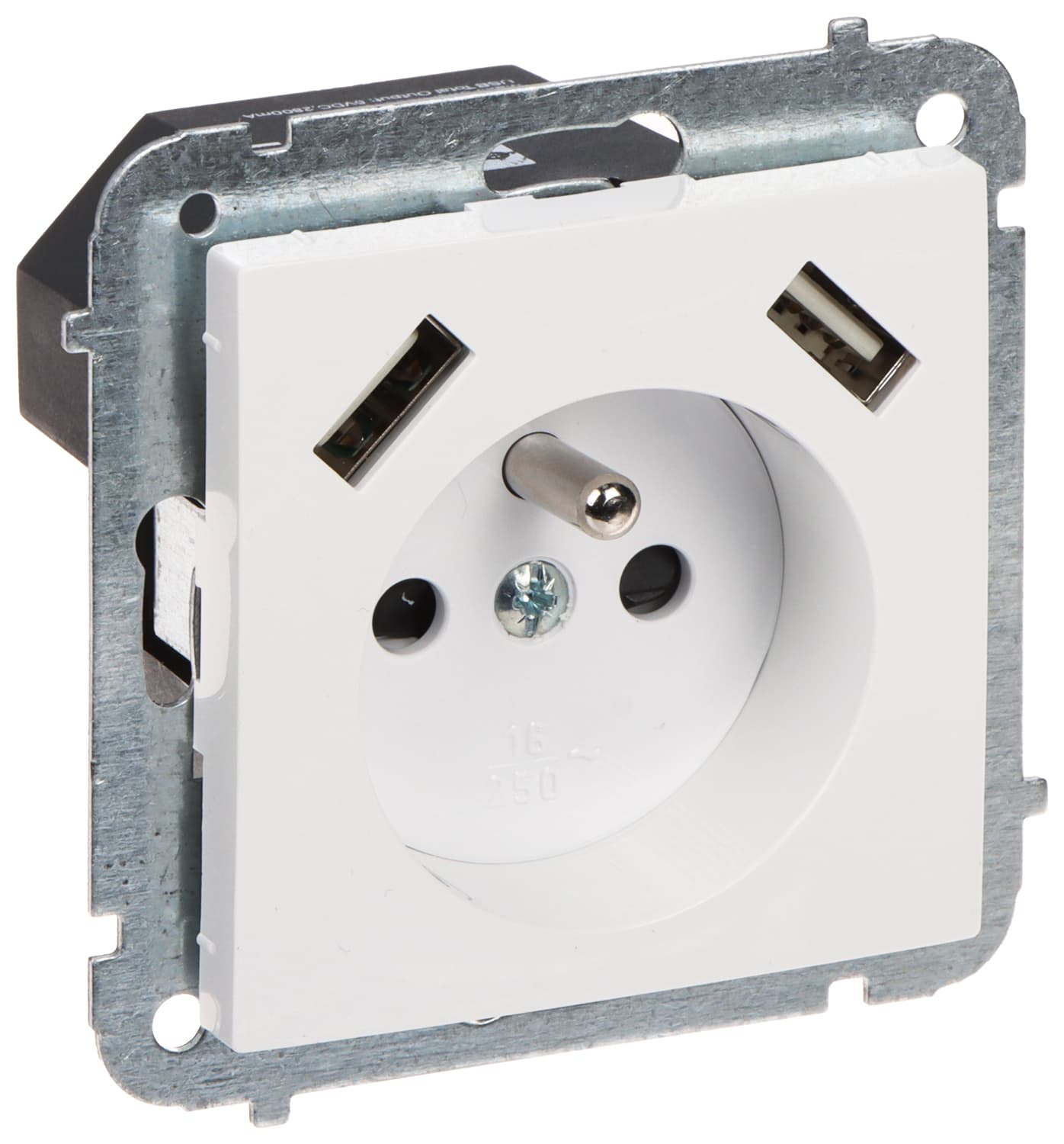 PAVIENIS LIZDAS SU MAITINIMO ŠALTINIU USB SANTRA/4188-10/EPN 230 V 16 A Elektro-Plast