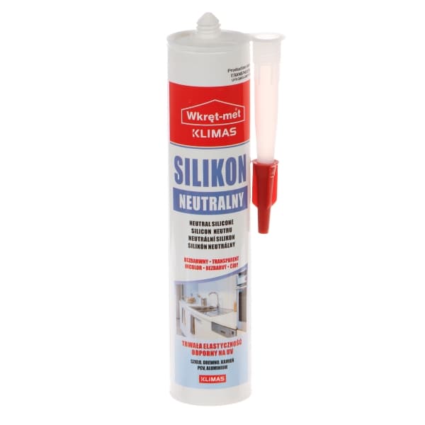 NEUTRALUS SILIKONAS SNE-310-BB UŽTAISAS 310 ml BESPALVIS WKRĘT-MET KLIMAS