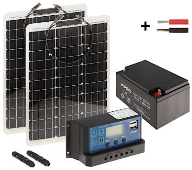 FOTOVOLTAINIS RINKINYS SP-KIT-2X50/26/PWM 225 Wh