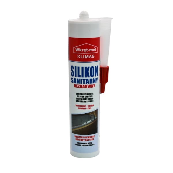 SANITARINIS SILIKONAS SSA-310-BB UŽTAISAS 310 ml BESPALVIS WKRĘT-MET KLIMAS