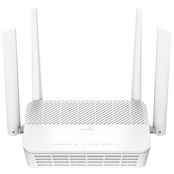ROUTER WR3000H Wi-Fi 6 2.4 GHz, 5 GHz 574 Mbps + 2402 Mbps CUDY
