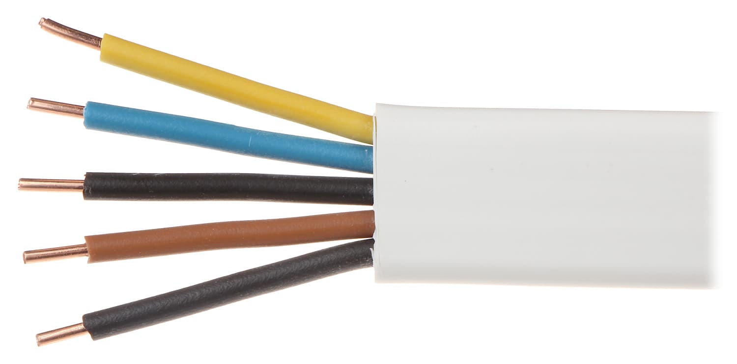 ELEKTRINIS PLOKŠČIAS KABELIS YDYP-5X1.5