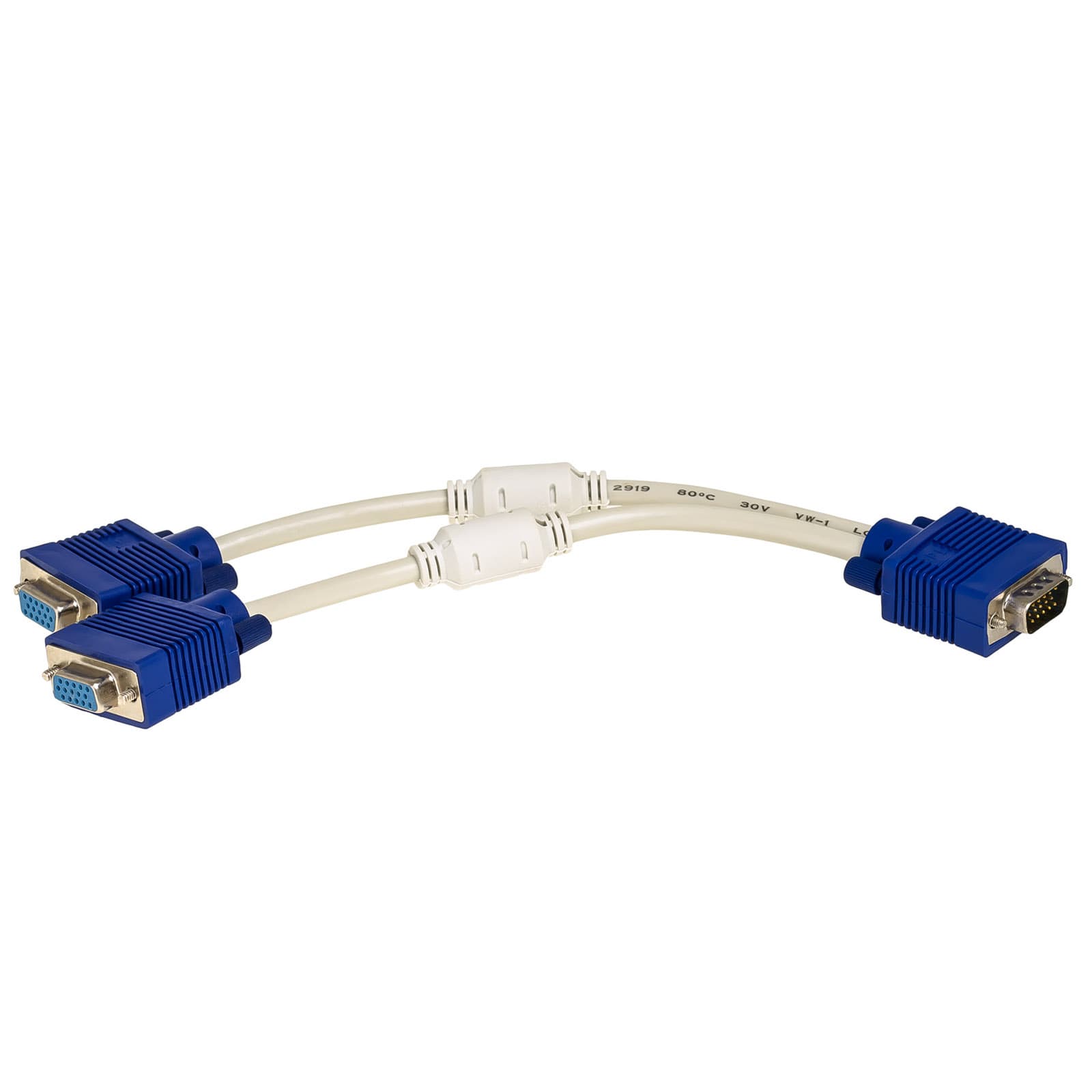 Adapteris su kabeliu Akyga AK- AD-20 VGA (m) / 2x VGA (f) 2x 15cm