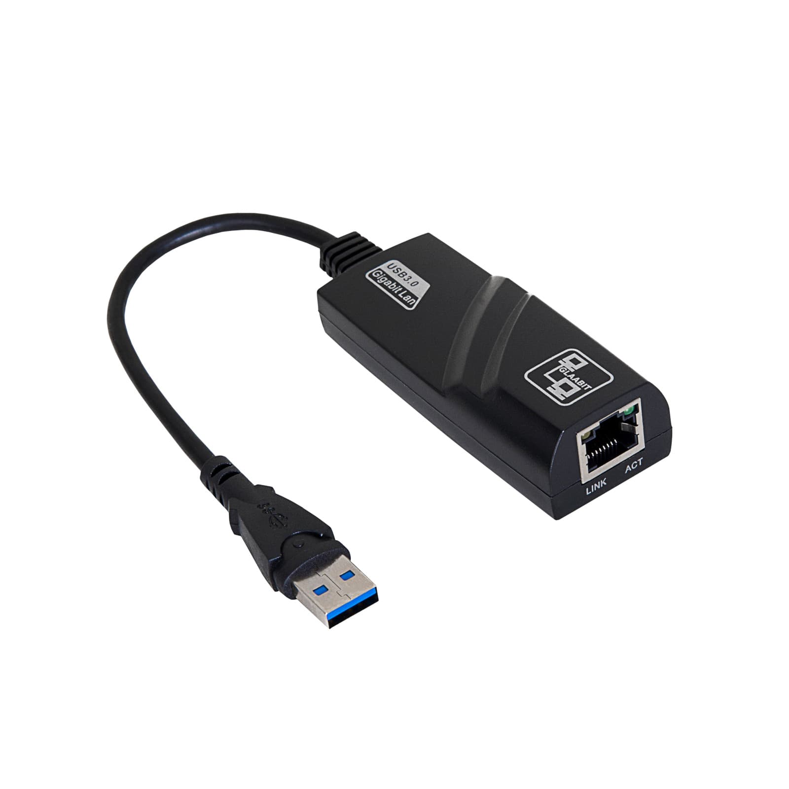 Adapteris su kabeliu Akyga AK-AD-31, tinklo kortele USB A (m) / RJ45 (f) 10/100/1000 ver. 3.0 Q15cm