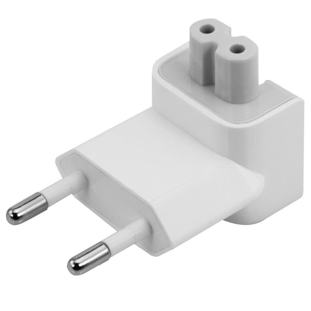 ES keičiamasis sienos adapteris Plug Akyga AK- AD-60 Duckhead Apple Magsafe CEE 7/16 į C7 balta
