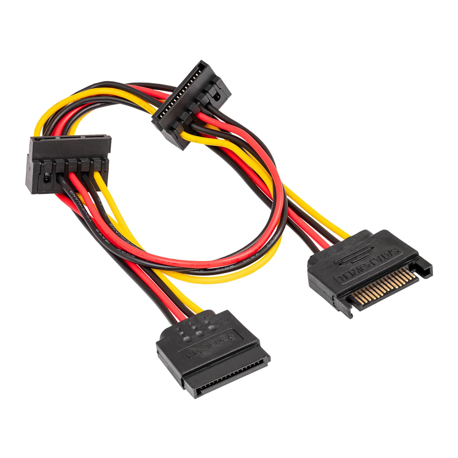 Adapteris su kabeliu Akyga AK- CA-41 SATA (m) / 3x SATA (f) 3x 15cm