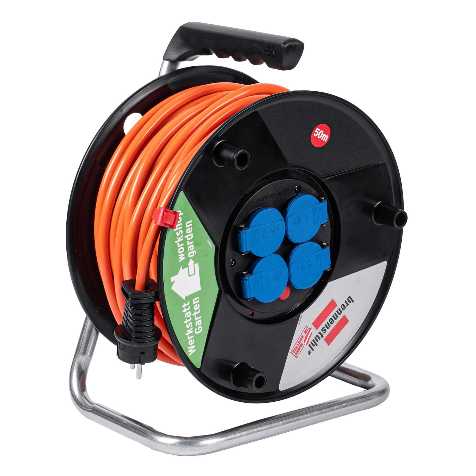 Pratęsimo Cord Rriel Brennensthul Akyga AK- CR-06 Plash- proof Cord laikiklis 4 Socetes 3x1.5 mm IP44 QQQQQQQQQ50m
