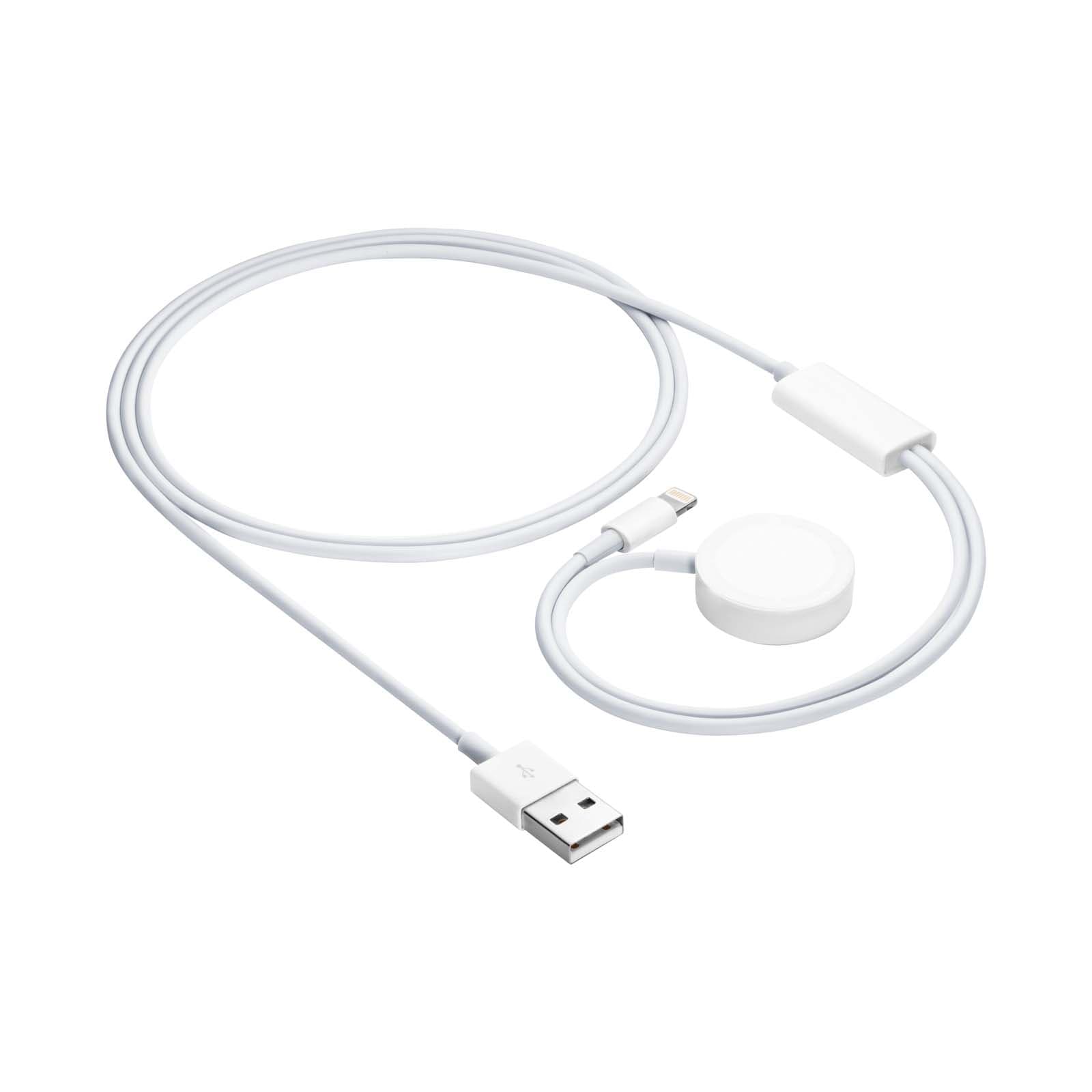 Įkrovimas kabelis Apple žiūrėti Ultra 2 / Serija 9/8/7/6/5/4/3/2/1 Akyga AK- SW-43 Žaibo jungtis 1m