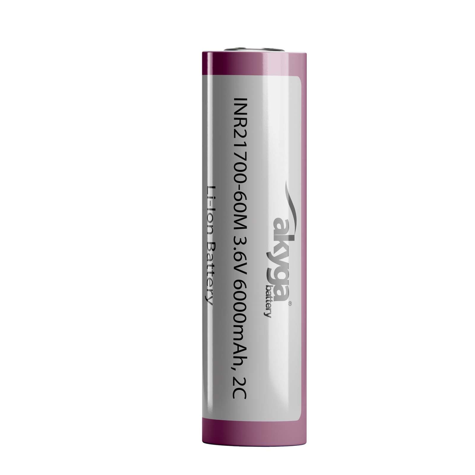 Ličio jonų baterija Akyga AKY2185 INR21700-60M 2C Li- Ion 3.6V / 6000mAh