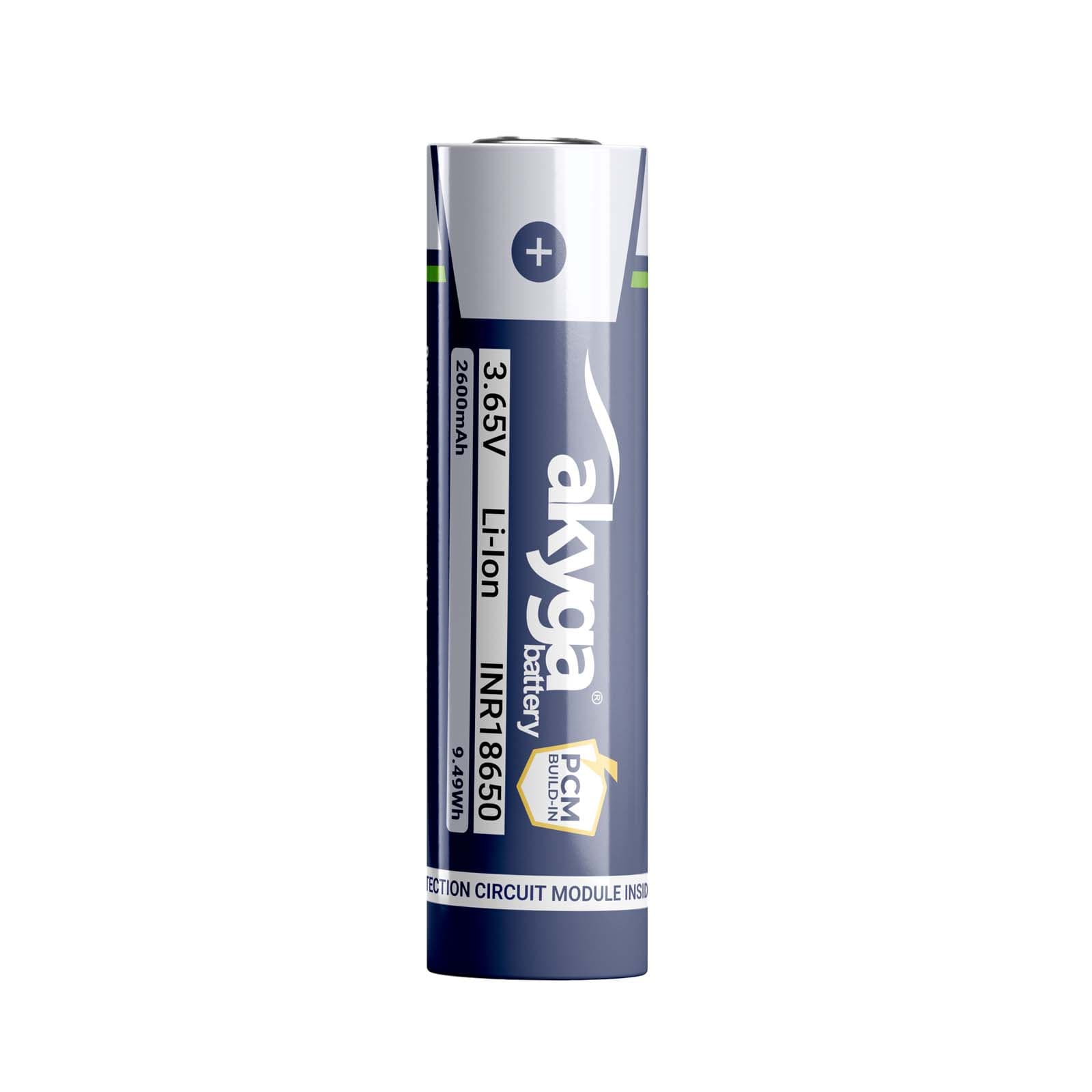 Ličio jonų baterija Akyga AKY2454 Q1QQ Li- Ion 3.65V / 2600mAh su apsauga