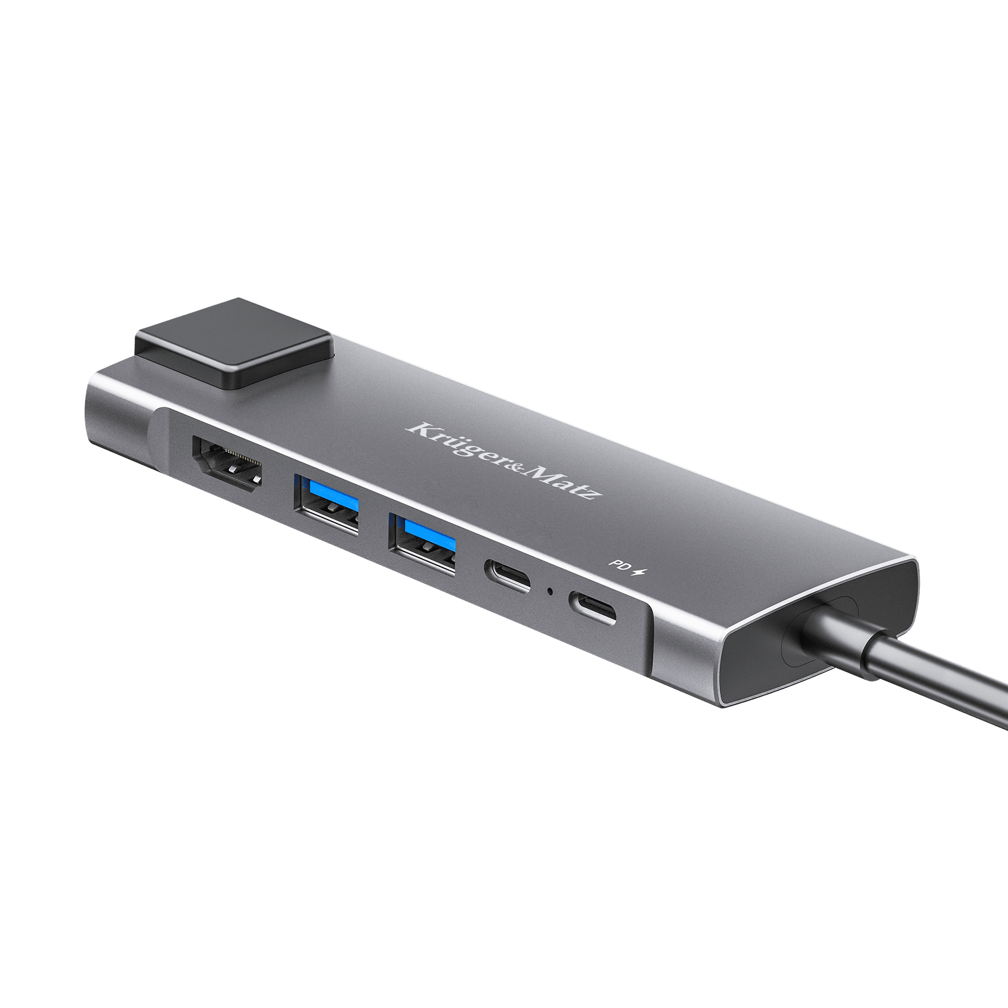 C tipo USB adapteris (HUB) HDMI / 2x USB3.0 / 2x C / RJ45 tipo USB