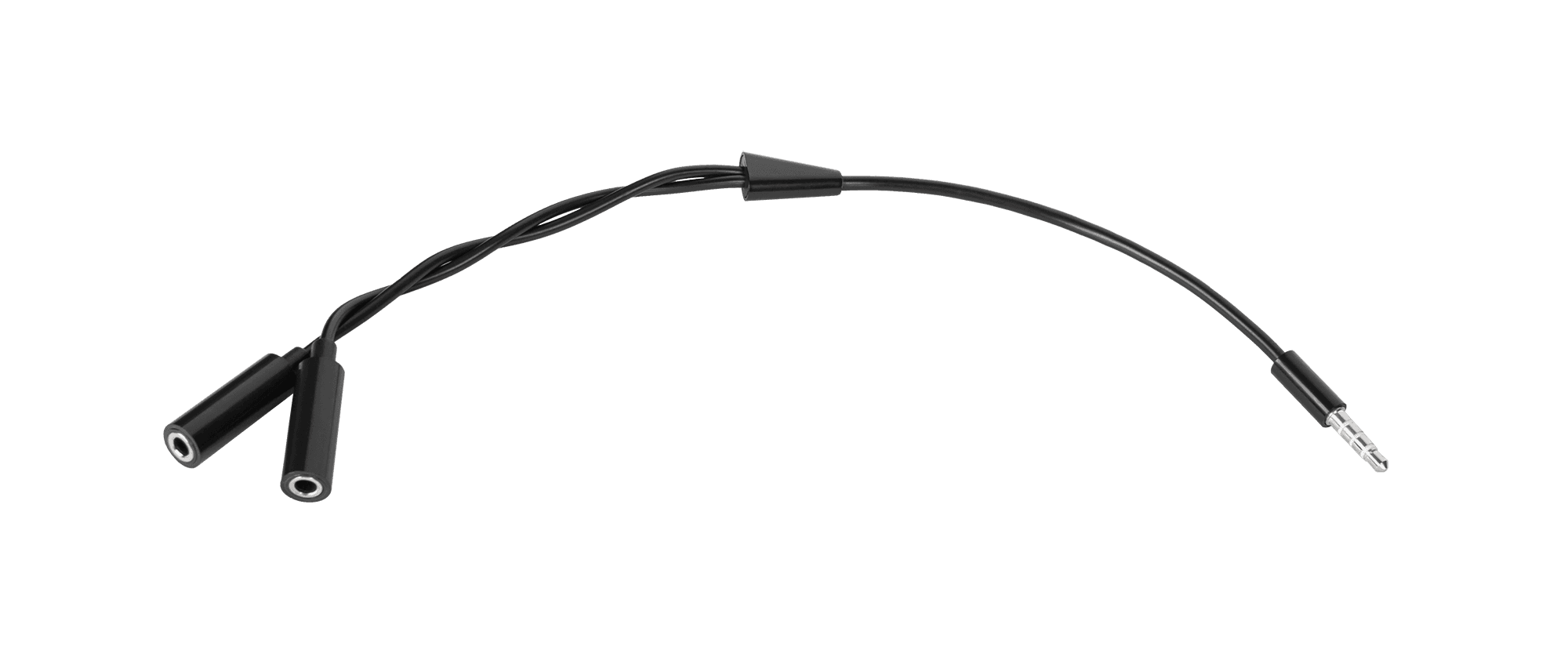 Adapter wt.Jack 3.5 4polowy-2xgniazdo Jack 3.5 stereo