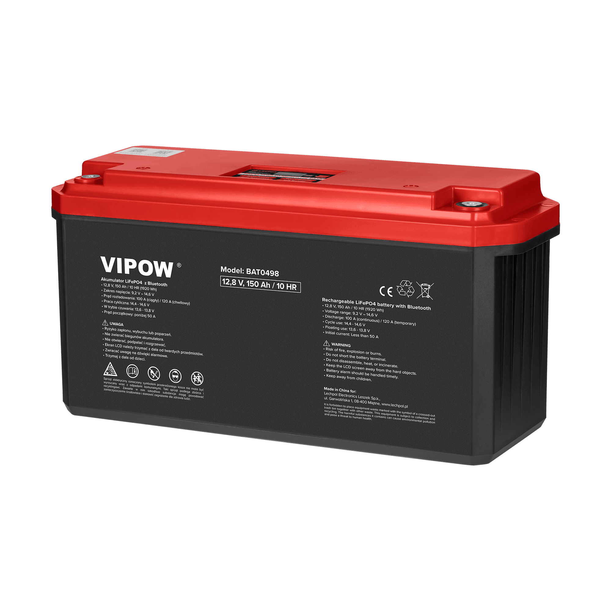 LiFePO4 gelis baterija bluetoOth 150Ah BMS