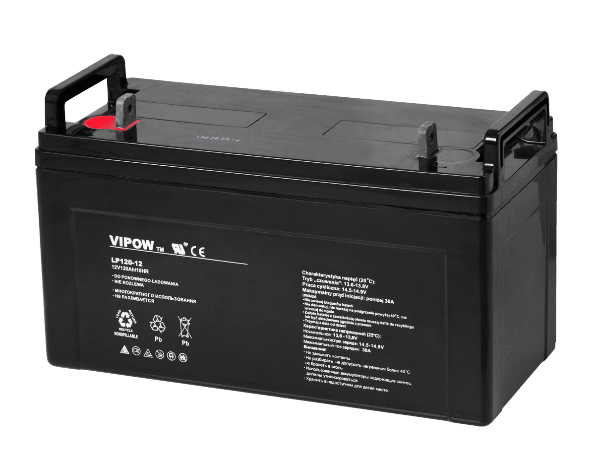Akumulator żelowy VIPOW 12V 120Ah