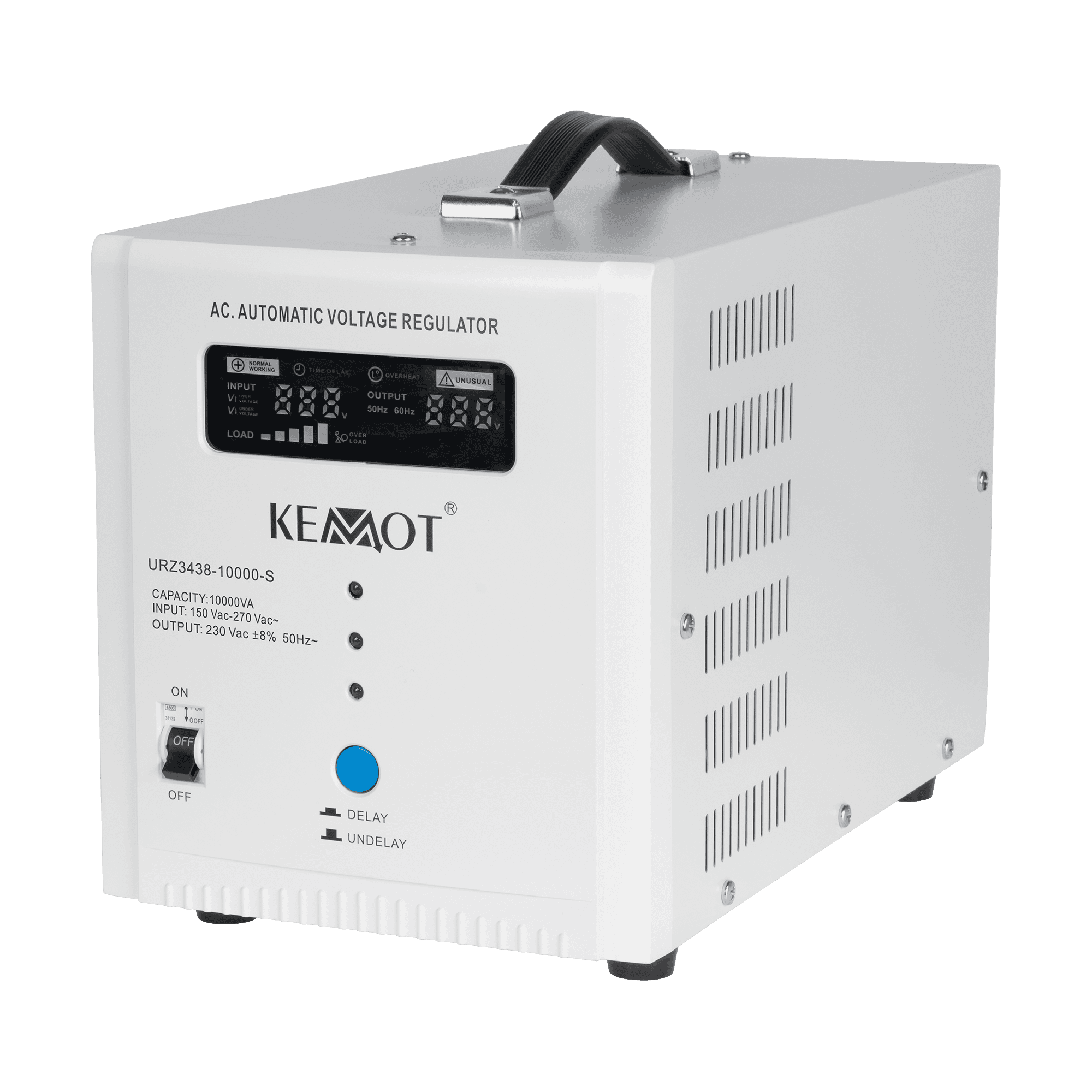 Automatinis įtampos stabilizatorius KEMOT SER-10000-S, tikslumas 8%