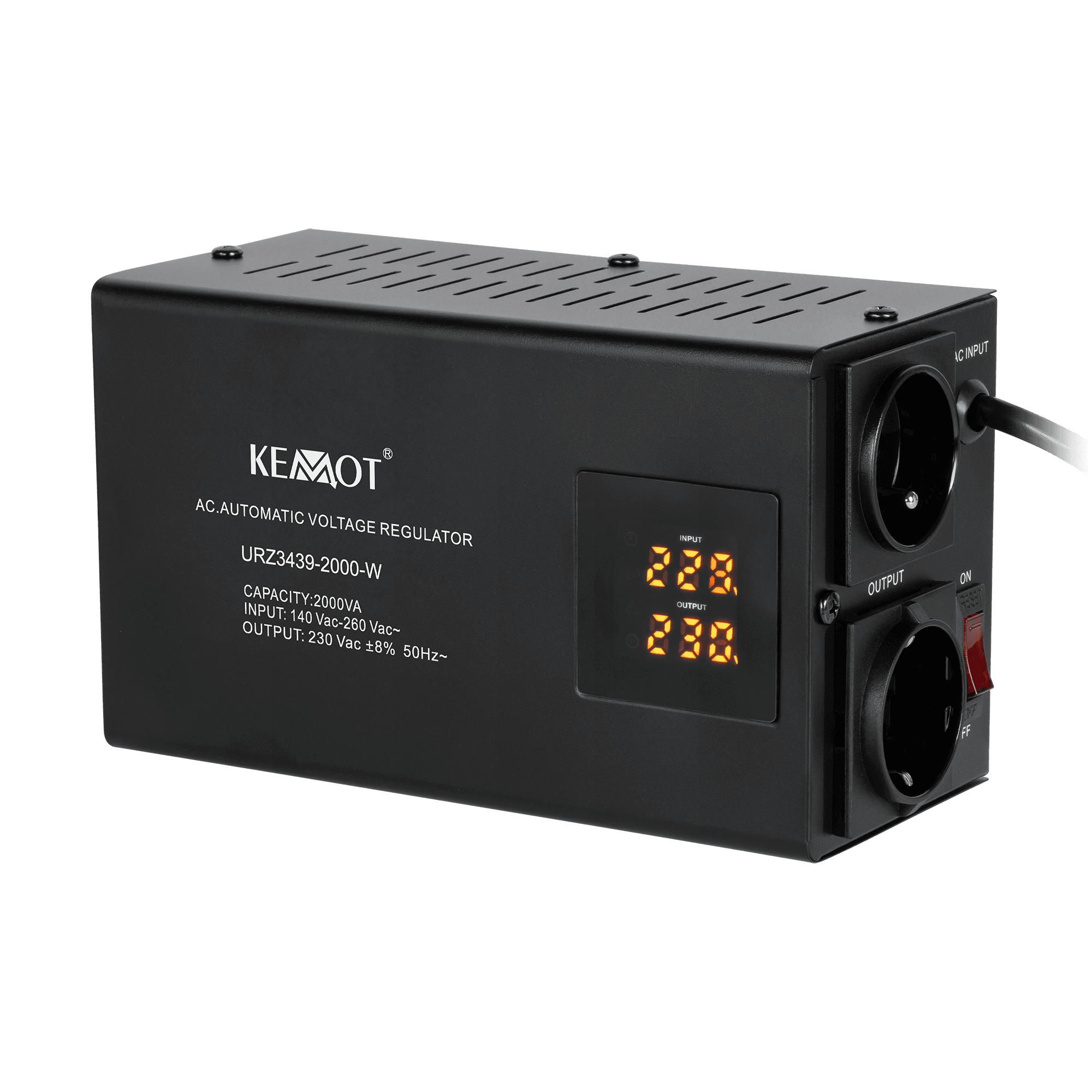 Automatinis įtampos stabilizatorius KEMOT SER- 2000- W, 8%