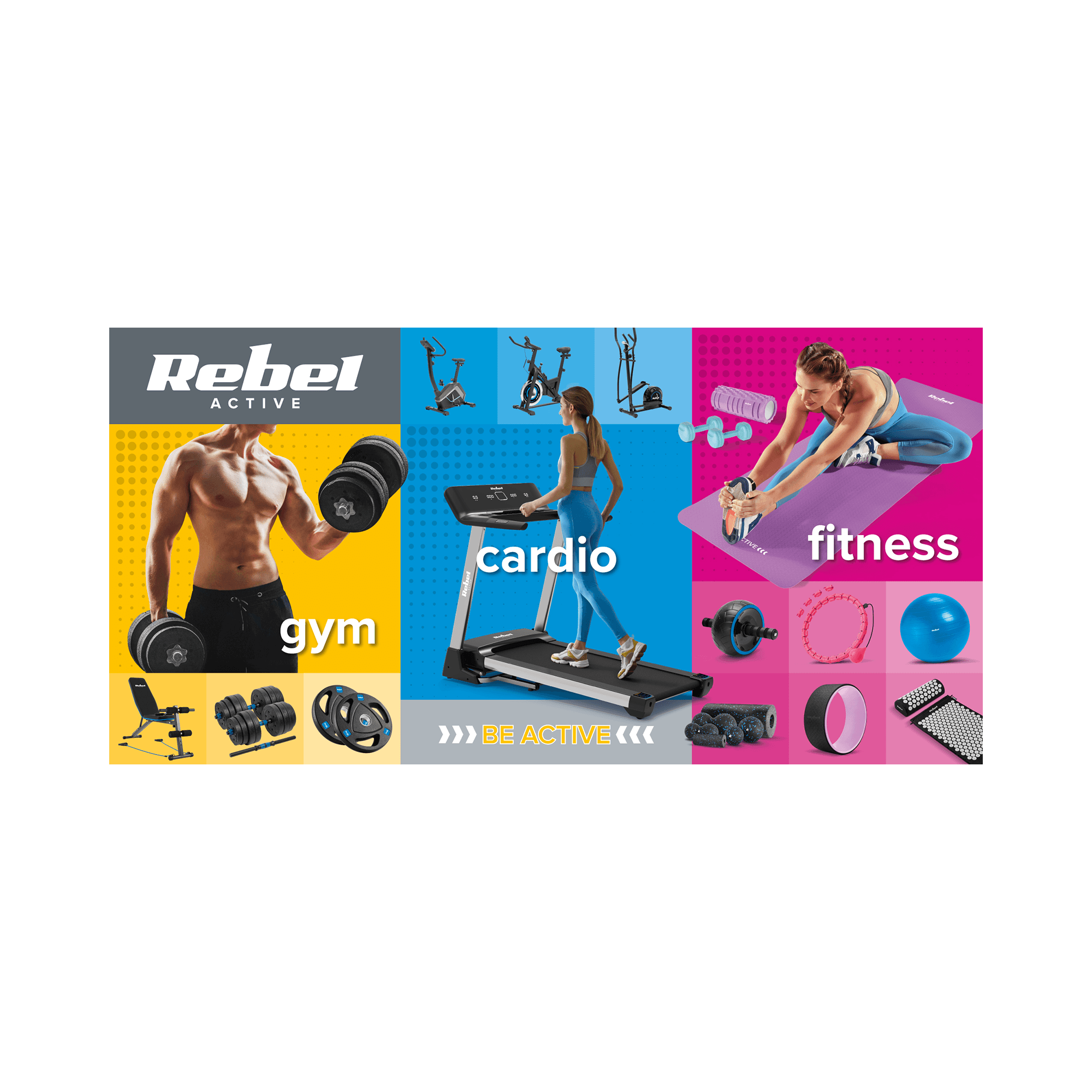 Baner Rebel Active - BE ACTIVE (200 x 100 cm)