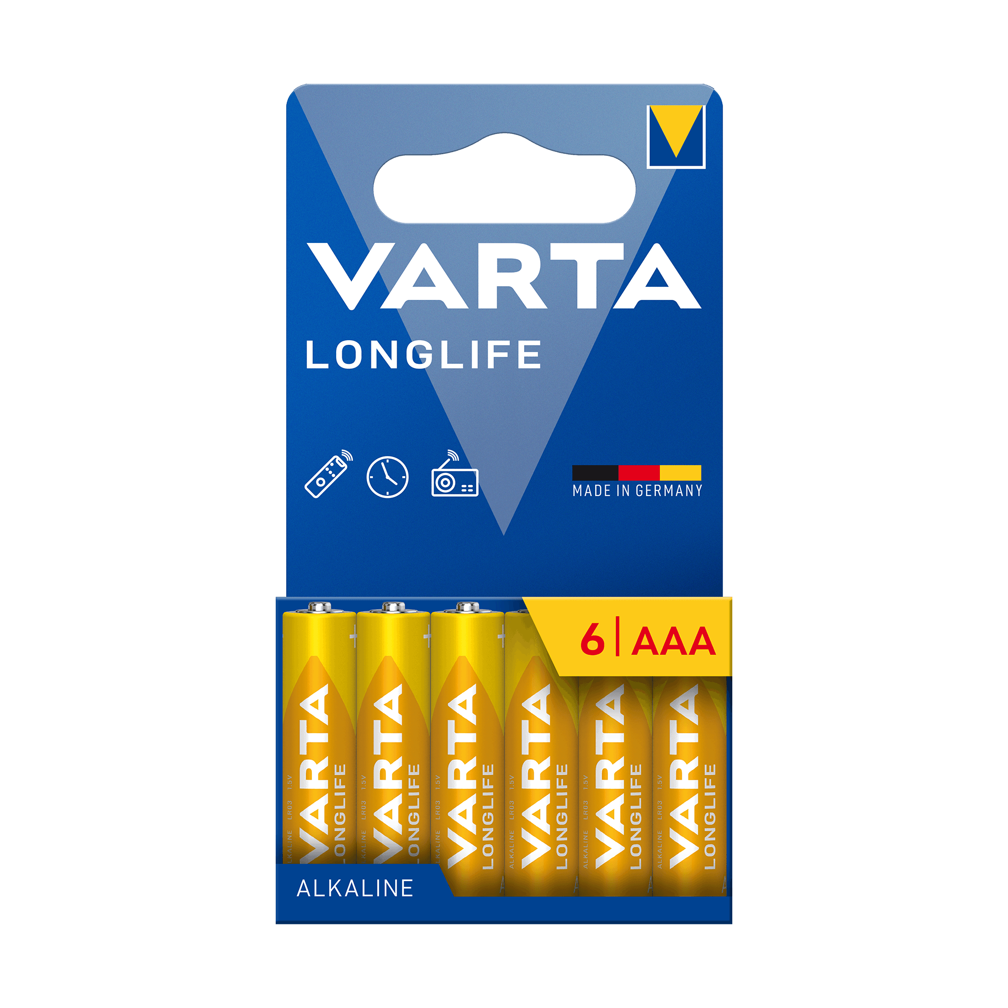 VATA LR03 LONGLIFE 6pc / Bl šarminė baterija.