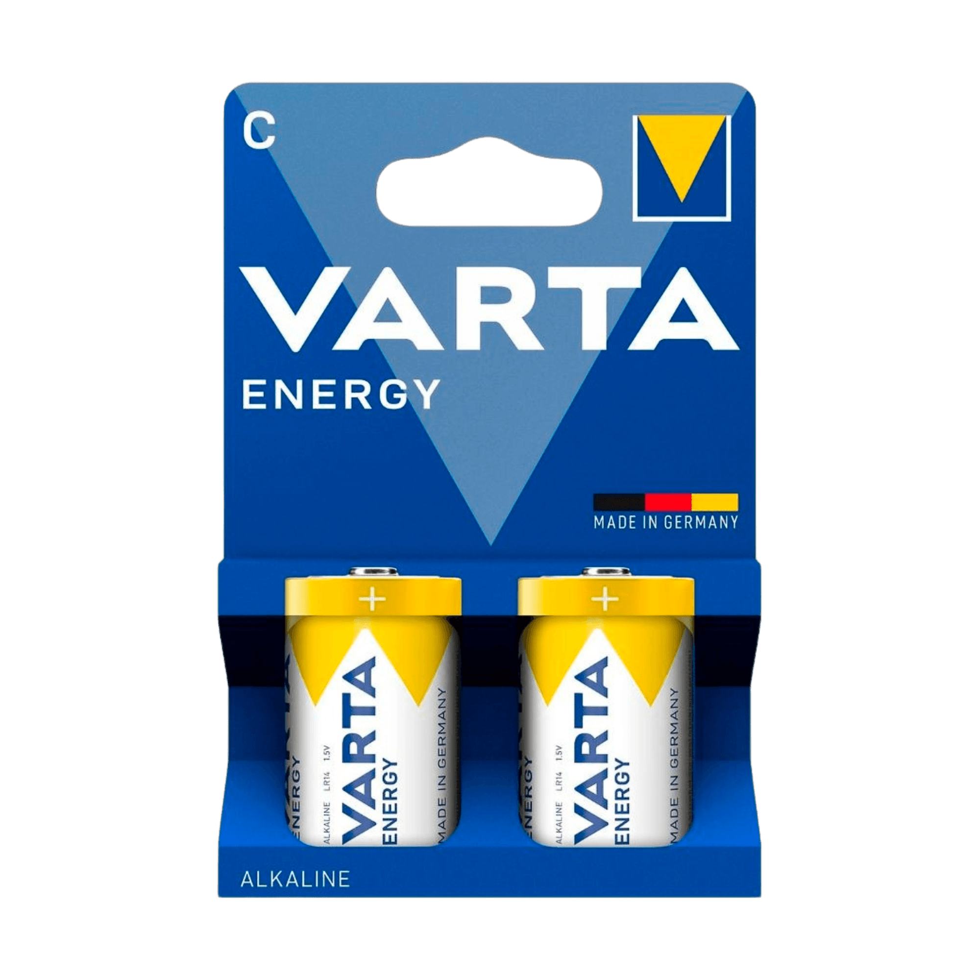 VARTA LR14 ENERGY 2pc / bl šarminė baterija.