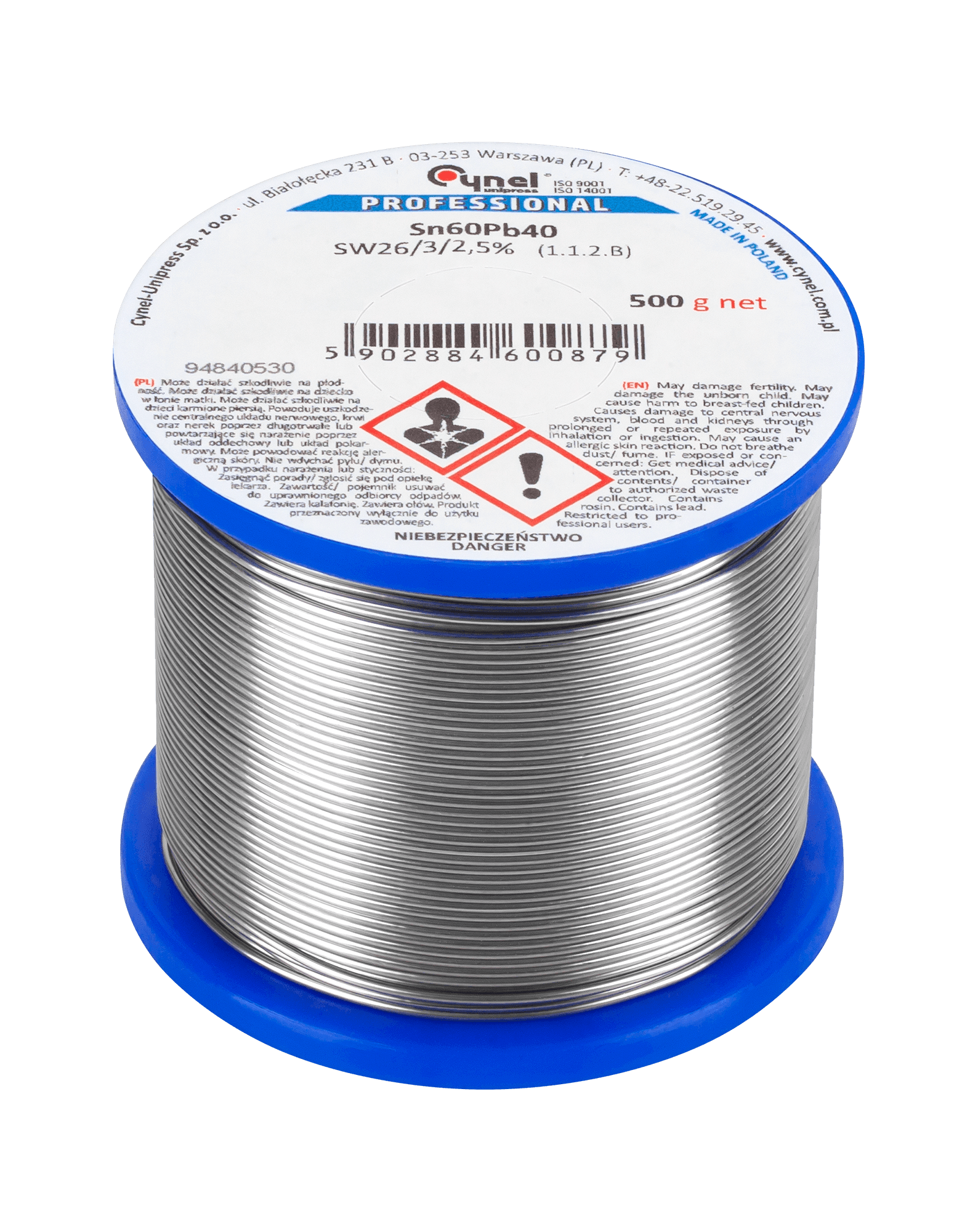 Cyna 1.2mm/500g Sn60Pb40 CYNEL