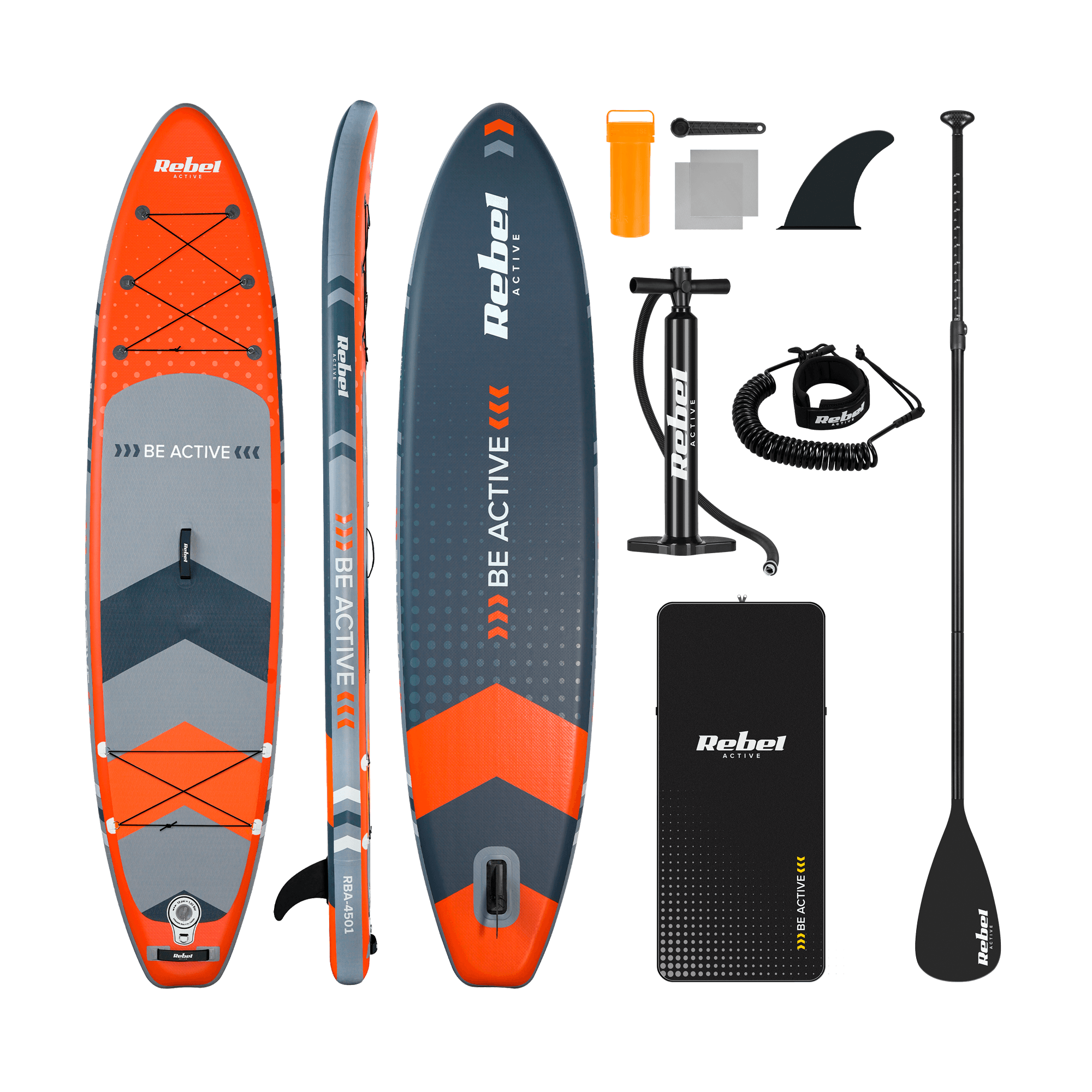 Deska SUP REBEL ACTIVE RBA4500 - pomarańczowa