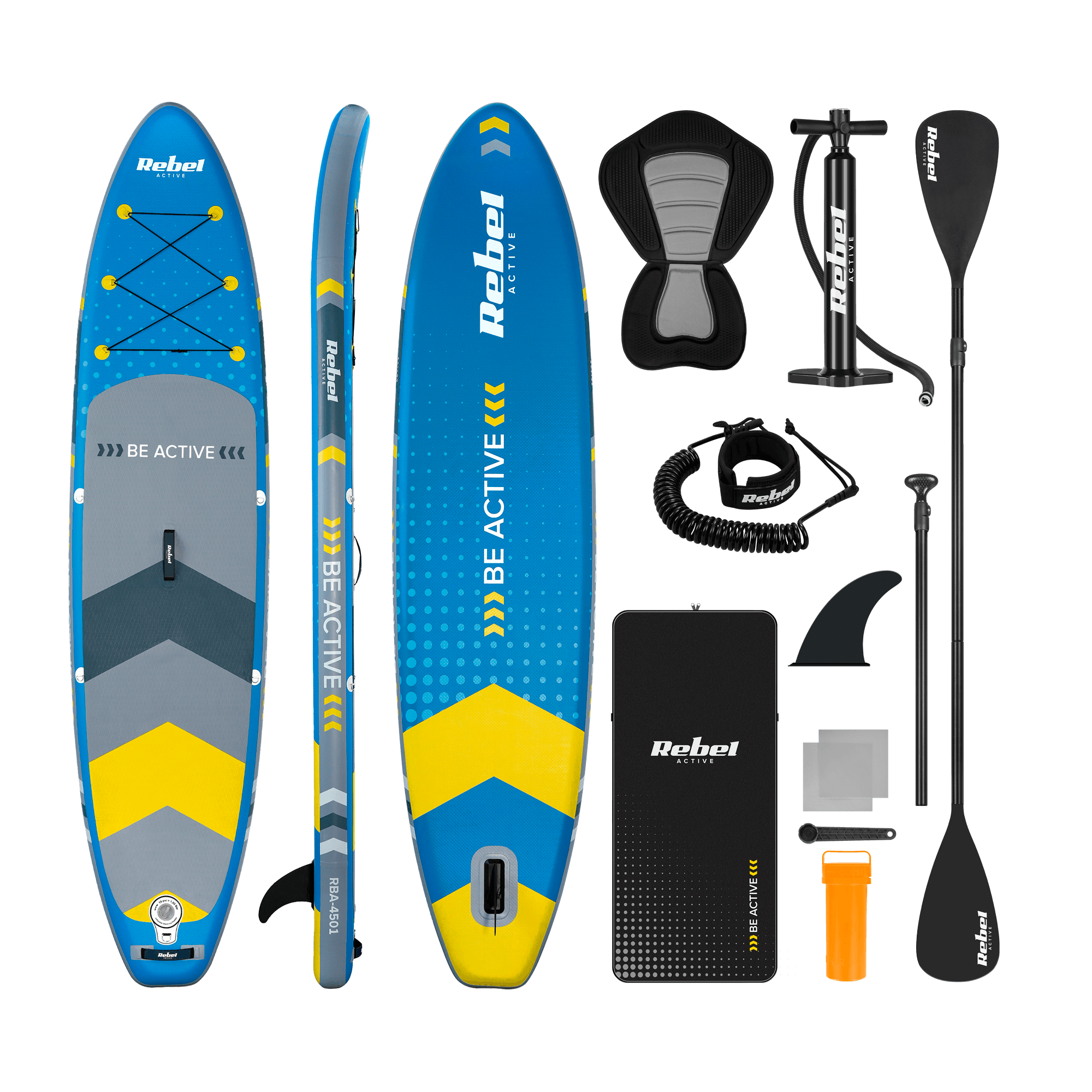 SUP valdybos REBEL ACTIVE RBA4501 - mėlyna