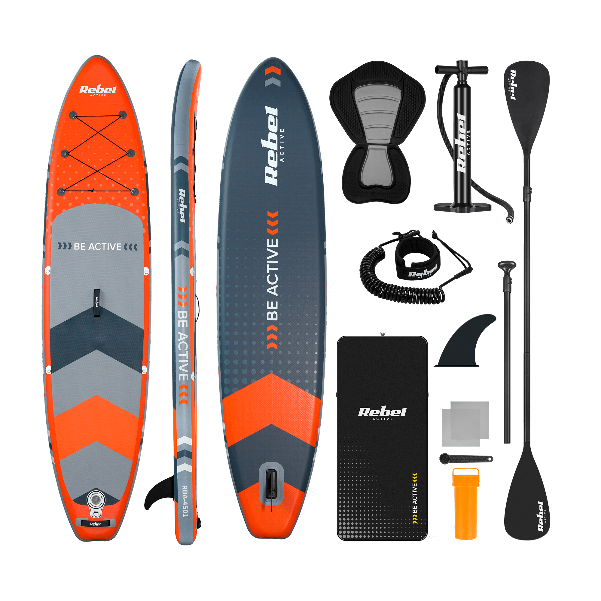 Deska SUP REBEL ACTIVE RBA4501 - pomarańczowa